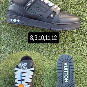 Louis Vuitton Black and White Men's Sneakers